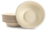Ecozoe - 125 pcs - Disposable 32OZ Bowl, Bagasse, Biodegradable, Sustainable, Ecofriendly