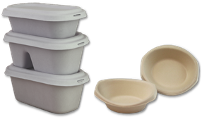 Ecozoe - 50 pcs - Disposable 850ml Salad Bowl, Bagasse, Biodegradable, Sustainable, Ecofriendly