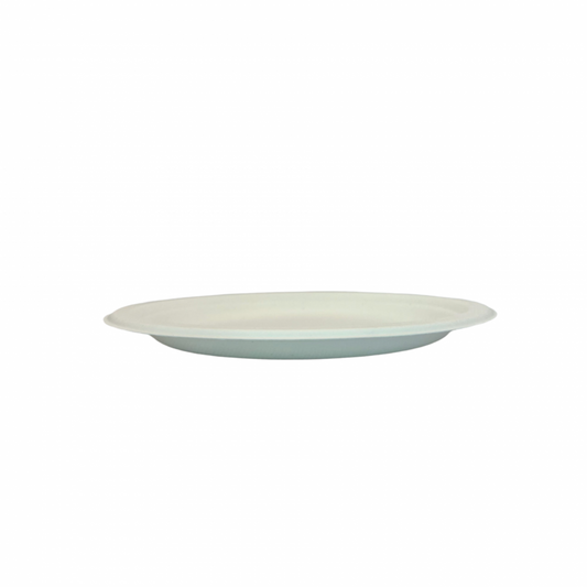Ecozoe - 25 pcs - Disposable Round Plates 9", Bagasse,Biodegradable, Sustainable, Ecofriendly