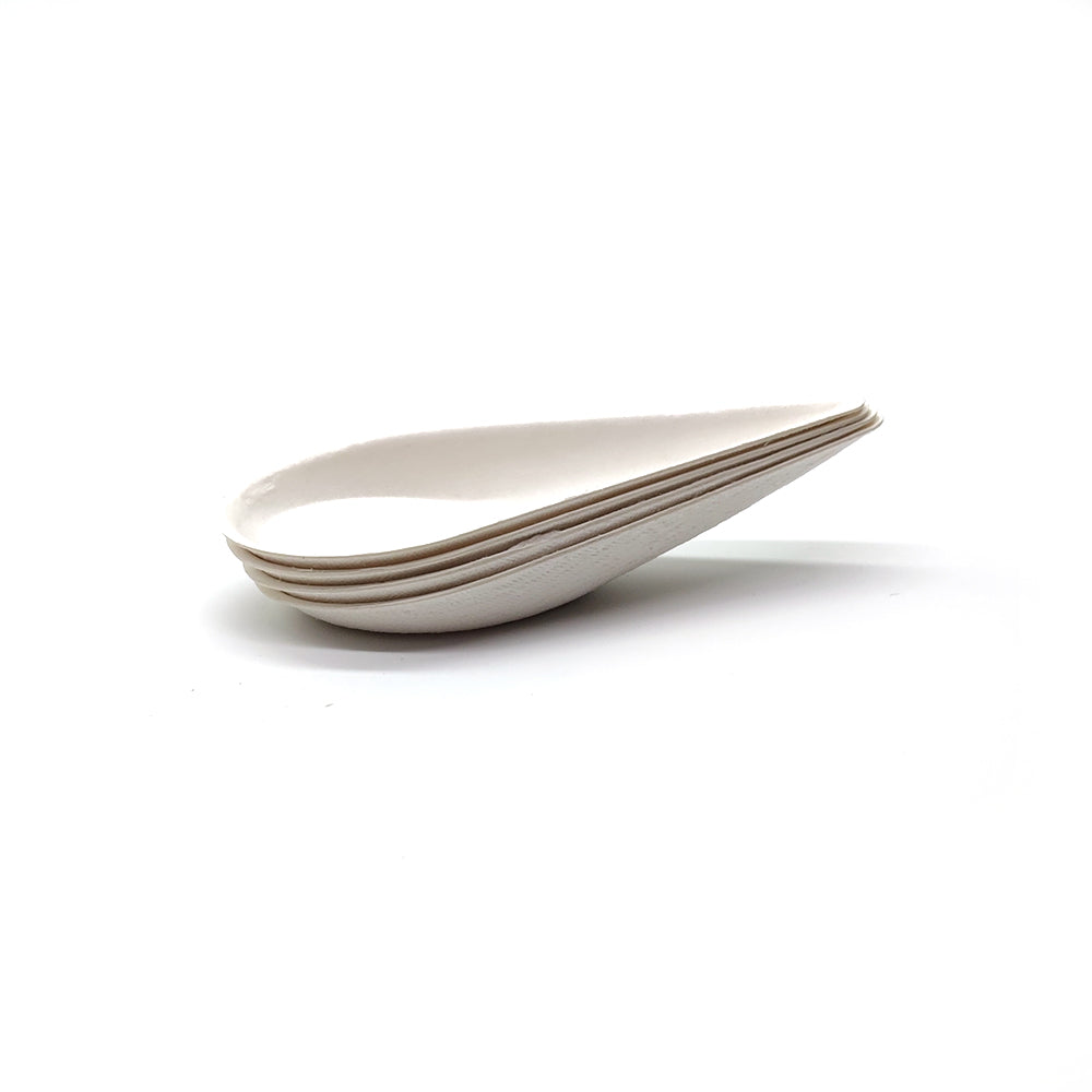 Ecozoe - 25 pcs - Bagasse Drop Spoon Sauce Dish