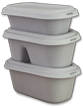 Ecozoe - Disposable 2-Compartment Salad Bowl