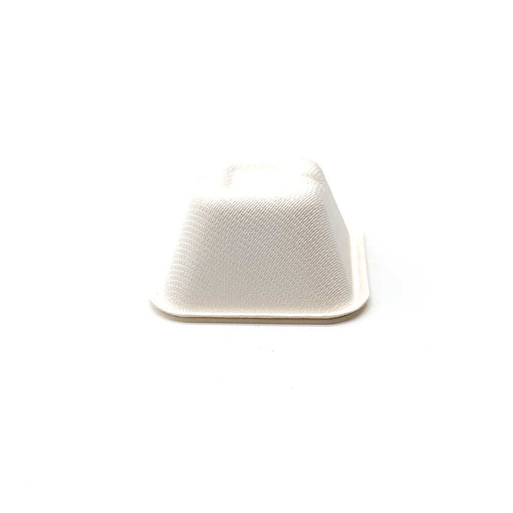 Ecozoe - 25 pcs of Square Deep Sauce Dish, Bagasse, Biodegradable, Sustainable